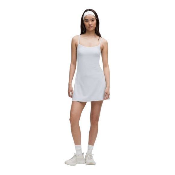 Lululemon Align Cami Strap Dress Starch Blue Nulu Built-In Liner Sz 8 NWT - Picture 1 of 7